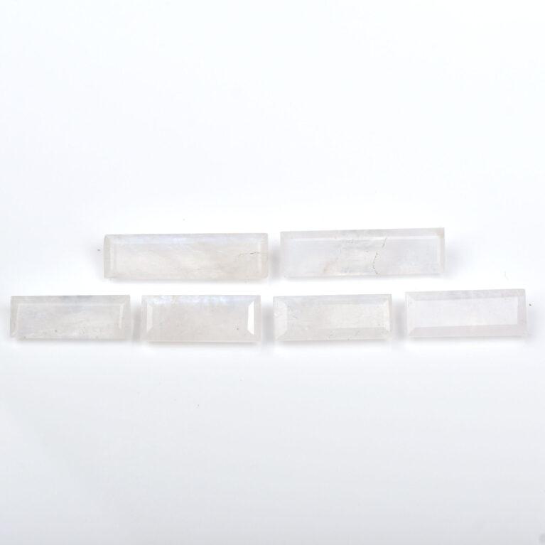 rainbow moonstone baguette cut