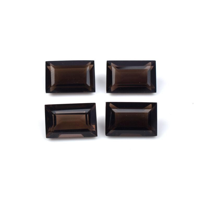 smoky quartz baguette cut