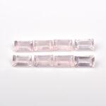 Natural AAA Rose Crystal Baguette Cut Loose Gemstone