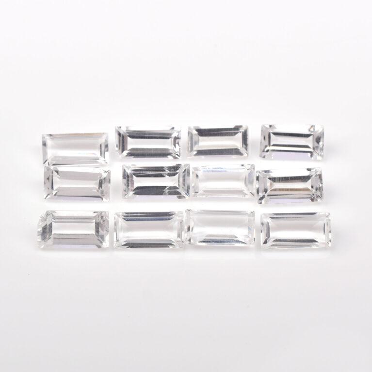 crystal quartz baguette cut