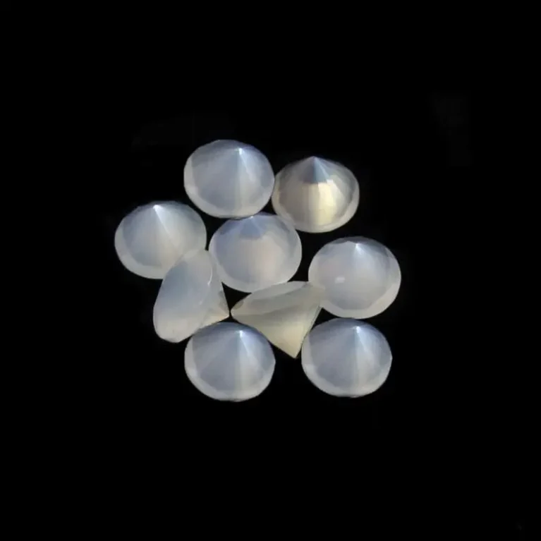 White Moonstone Diamond Cut